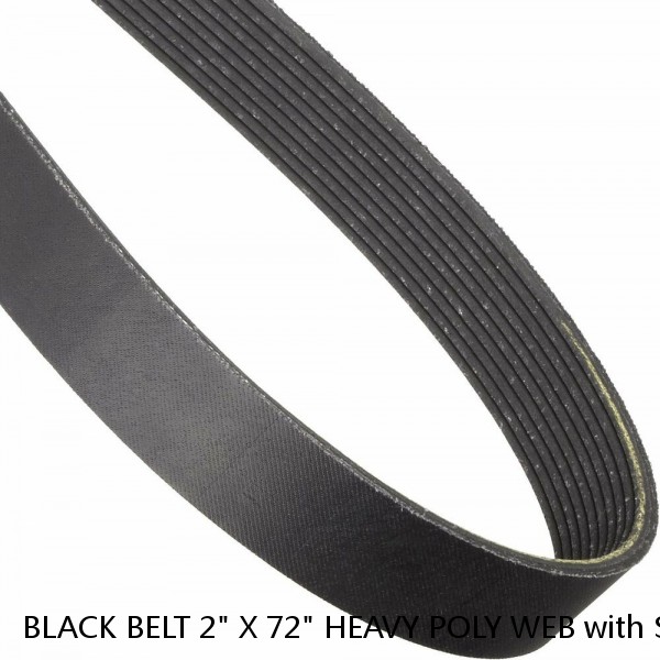 BLACK BELT 2" X 72" HEAVY POLY WEB with SIDE RELEASE BUCKLE Federal